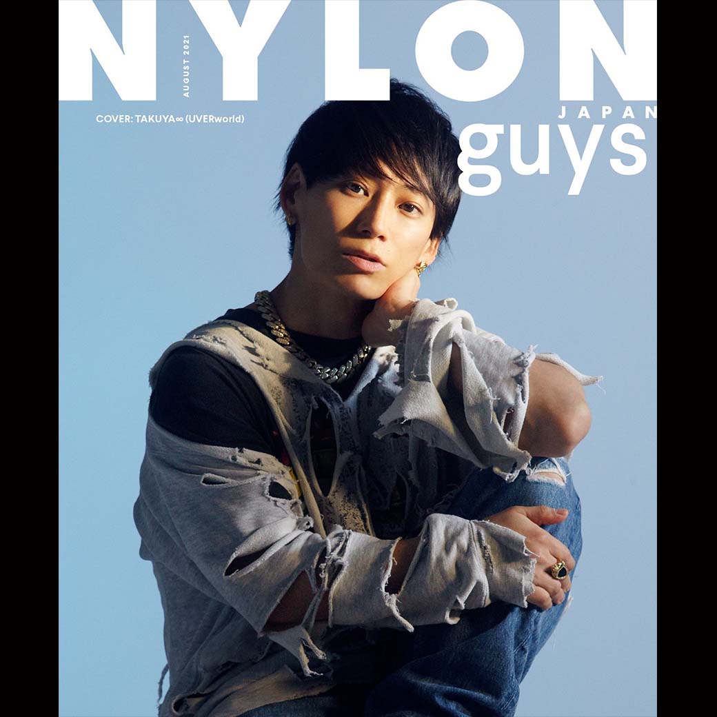 【MAGAZINE】「NYLON JAPAN 8月号」guys表紙(ウラ面) TAKUYA∞初登場