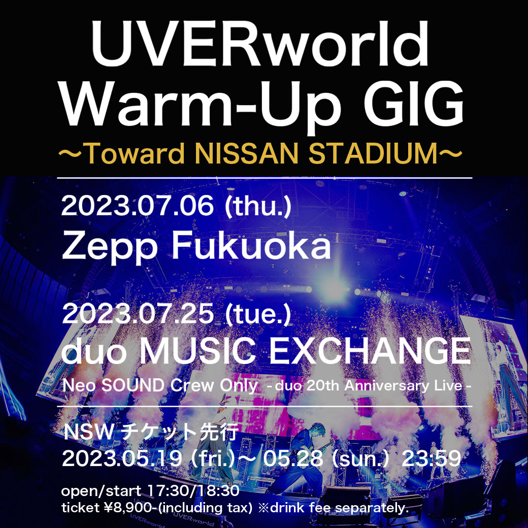 【LIVE】UVERworld Warm-Up GIG~Toward NISSAN STADIUM~